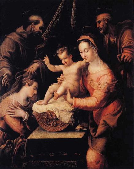 Lavinia Fontana Holy Family with Saints oil painting picture